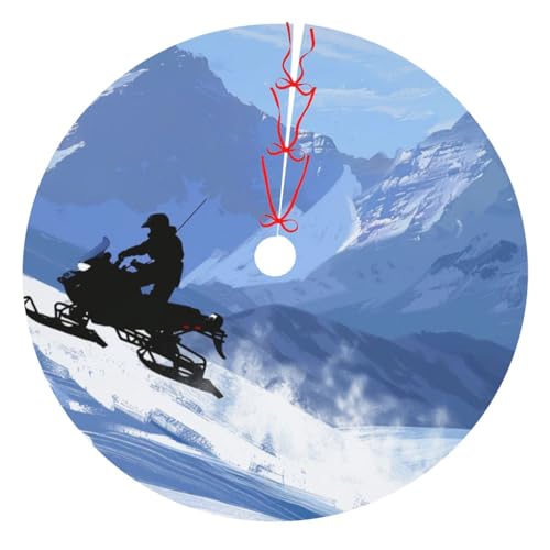 Schneemobil bedruckter Weihnachtsbaumrock, 121,9 cm, verdickter Weihnachtsbaumschmuck, Röcke für Weihnachten, Urlaub, Party-Dekoration Schneemobil bedruckter Weihnachtsbaumrock, 121,9 cm, verdickter Weihnachtsbaumschmuck, Röcke für Weihnachten, Urlaub, Party-Dekoration von BWWHCCTI
