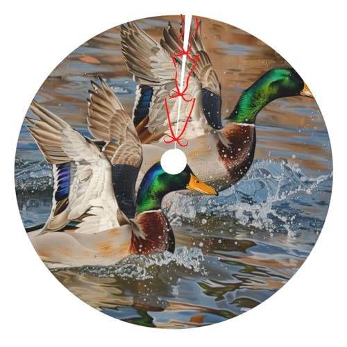 Stockente Enten bedruckter Weihnachtsbaumrock, 121,9 cm, verdickter Weihnachtsbaumschmuck, Röcke für Weihnachten, Urlaub, Party-Dekoration Stockente Enten bedruckter Weihnachtsbaumrock, 121,9 cm, verdickter Weihnachtsbaumschmuck, Röcke für Weihnachten, Urlaub, Party-Dekoration von BWWHCCTI