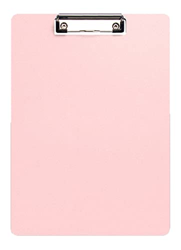 Kunststoff-Schreibtafel im A4-Papierformat für Schule, Büro, Restaurant, 5er-Pack Klemmbrett für A4-Papierdokumente, Pink von BXGH