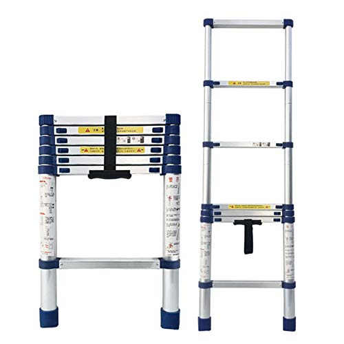 26ft/ 23ft/ 20ft/ 16ft/ 15ft/ 10ft/ 6,6ft hohe ausziehbare Teleskopleiter, Home Loft Office Teleskopleitern mit rutschfesten Füßen, Belastung 150kg (Größe: 2m/6,6ft) It's so Kind of You von BXSUKEYOU