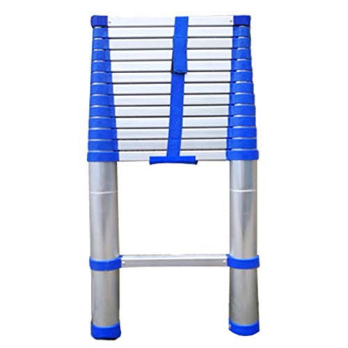 Climb Teleskop-Verlängerungsleiter für 8 m/ 7 m/ 6 m/ 5 m/ 4 m/ 3 m/ 2 m Dächer, ausziehbare Aluminiumleitern mit extra breiter Stufe, Belastung 150 kg (Größe: 3,8 m/12,5 Fuß) It's so Kind of You von BXSUKEYOU