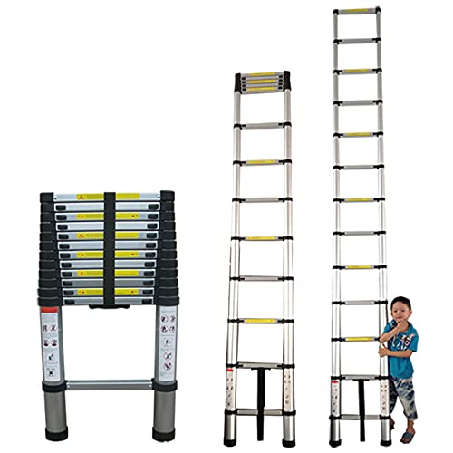 Kletter-Teleskopleiter für 8 m/ 7 m/ 6 m/ 5 m/ 4 m/ 3 m/ 2 m Dächer, zusammenklappbare Verlängerungsleiter aus Aluminium mit extra breiter Stufe, 330 lbs maximale Kapazität (Größe: 1,4 m/4,5 Fuß) It's Kletter-Teleskopleiter für 8 m/ 7 m/ 6 m/ 5 m/ 4 m/ 3 m/ 2 m Dächer, zusammenklappbare Verlängerungsleiter aus Aluminium mit extra breiter Stufe, 330 lbs maximale Kapazität (Größe: 1,4 m/4,5 Fuß) It's von BXSUKEYOU