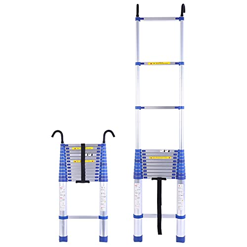 Teleskopleiter aus Aluminium mit Haken, 8 m/ 7 m/ 6 m/ 5 m/ 4 m/ 3 m/ 2 m/ 1 m hoch It's so Kind of You Teleskopleiter aus Aluminium mit Haken, 8 m/ 7 m/ 6 m/ 5 m/ 4 m/ 3 m/ 2 m/ 1 m hoch It's so Kind of You von BXSUKEYOU