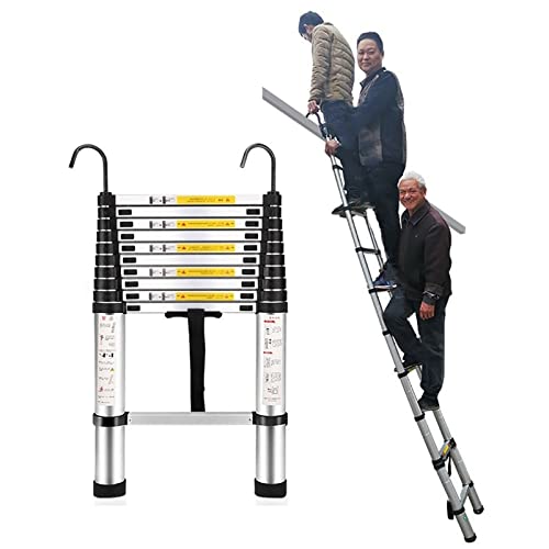 Teleskopleiter aus Aluminium mit Haken, 8 m/ 7 m/ 6 m/ 5 m/ 4 m/ 3 m/ 2 m/ 1 m hoch It's so Kind of You Teleskopleiter aus Aluminium mit Haken, 8 m/ 7 m/ 6 m/ 5 m/ 4 m/ 3 m/ 2 m/ 1 m hoch It's so Kind of You von BXSUKEYOU