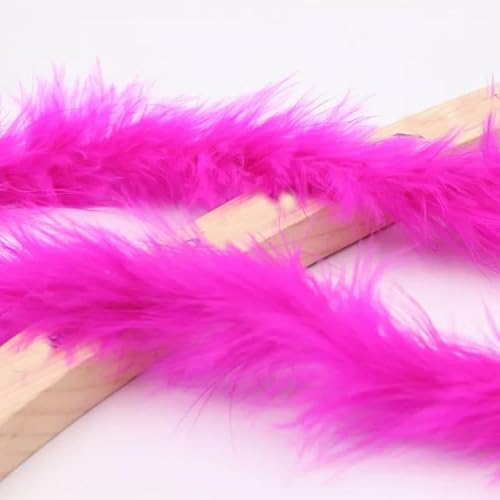 2 Meter DIY Performance Kleidung Zubehör Plüsch Streifen Kopfschmuck Kleidung Dekoration Streifen Rose Rot von BXVXWKJXKR