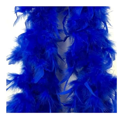 2 m dicke Truthahnfedern, Boa-Besatz, 80 g, Schal, Boas, Kleid, weiße Fasanenfedern zum Basteln, Tafelaufsatz für Tischdekoration, Nähzubehör (grün) von BXVXWKJXKR