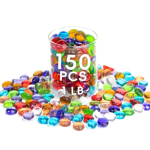 BXVXWKJXKR Bernstein-Glasmurmeln, 0,44 kg, flache Mini-Glasperlen ~ 150 Stück für Vasenfüller, Mancala-Edelsteine, Kieselsteine, Aquarium-Steine für Tisch, Aquarium, Heimdekoration, Bastelbedarf (1,3 BXVXWKJXKR Bernstein-Glasmurmeln, 0,44 kg, flache Mini-Glasperlen ~ 150 Stück für Vasenfüller, Mancala-Edelsteine, Kieselsteine, Aquarium-Steine für Tisch, Aquarium, Heimdekoration, Bastelbedarf (1,3 von BXVXWKJXKR