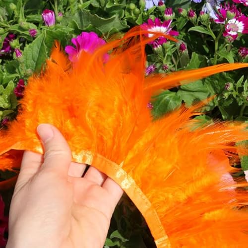 Spitze 1 Meter DIY Rock Rand Stoff Streifen Kleidung Dekoration Orange Spitze 1 Meter DIY Rock Rand Stoff Streifen Kleidung Dekoration Orange von BXVXWKJXKR