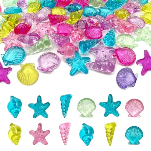 BXYIIGRU 110 Stück Bunte Acryl Muschel Conch Seestern für Pool Schatzsuche Esstisch Cake Dekoration Strand Thema Party Dekoration BXYIIGRU 110 Stück Bunte Acryl Muschel Conch Seestern für Pool Schatzsuche Esstisch Cake Dekoration Strand Thema Party Dekoration von BXYIIGRU