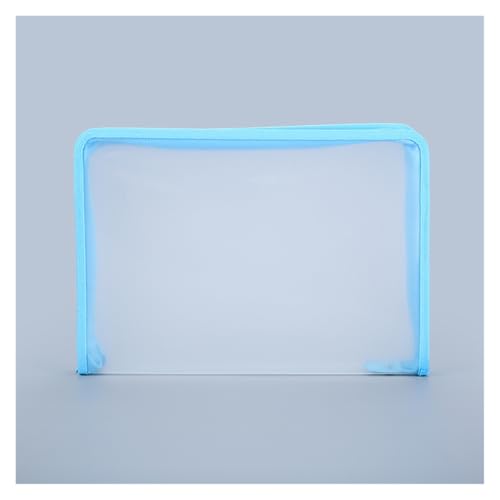 A4 Aktenordner Zip Lock-Taschen, A4-Dokumententasche mit Reißverschluss, mehrfarbig(Blue) von BYALORTEX