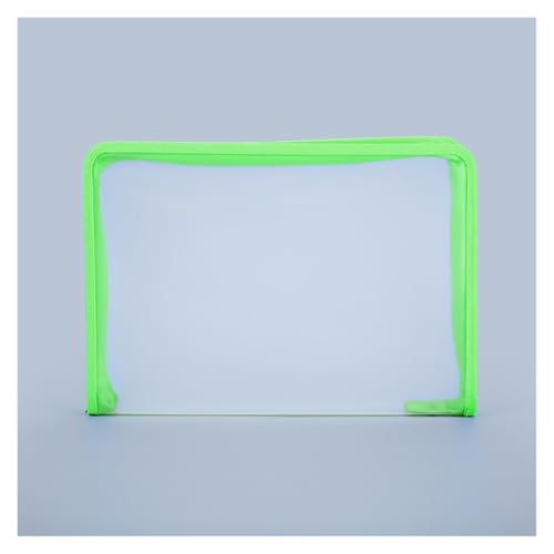 A4 Aktenordner Zip Lock-Taschen, A4-Dokumententasche mit Reißverschluss, mehrfarbig(Green) von BYALORTEX