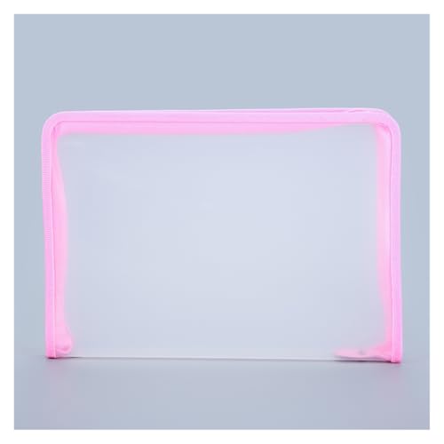 A4 Aktenordner Zip Lock-Taschen, A4-Dokumententasche mit Reißverschluss, mehrfarbig(Pink) von BYALORTEX