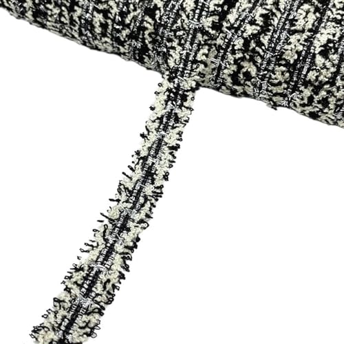 BYALORTEX Applique Stickerei Spitze Trim, Spitzenband 4er-Pack 2 Yards 15mm Mehrfarbig(Beige-Silver) von BYALORTEX