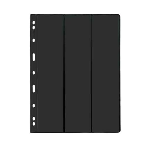 Briefmarkenalbum Einsteckbuch, Briefmarkenalbumseiten, 9 Löcher, Packung mit 5 oder 10 Blättern, 21,5 x 28 cm(9 Holes 3 Columns,21.5x28cmx10 pcs) von BYALORTEX
