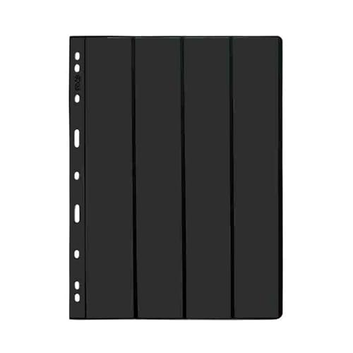 Briefmarkenalbum Einsteckbuch, Briefmarkenalbumseiten, 9 Löcher, Packung mit 5 oder 10 Blättern, 21,5 x 28 cm(9 Holes 4 Columns,21.5x28cmx5 pcs) von BYALORTEX