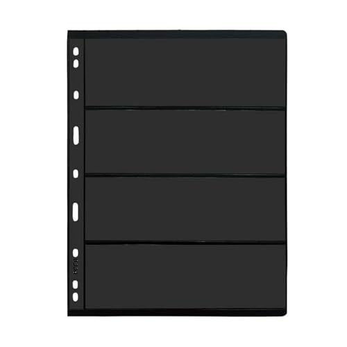Briefmarkenalbum Einsteckbuch, Briefmarkenalbumseiten, 9 Löcher, Packung mit 5 oder 10 Blättern, 21,5 x 28 cm(9 Holes 4 Rows,21.5x28cmx5 pcs) von BYALORTEX