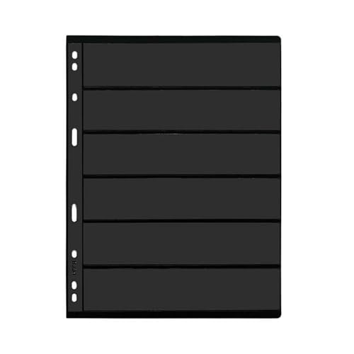 Briefmarkenalbum Einsteckbuch, Briefmarkenalbumseiten, 9 Löcher, Packung mit 5 oder 10 Blättern, 21,5 x 28 cm(9 Holes 6 Rows,21.5x28cmx5 pcs) von BYALORTEX
