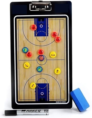 Coaches Klemmbrett Kit, Basketball Coaches Klemmbrett Magnetische Trockenlöschtafel Mit Markern Und Stift Schwarz 35x20cm Coaches Klemmbrett Kit, Basketball Coaches Klemmbrett Magnetische Trockenlöschtafel Mit Markern Und Stift Schwarz 35x20cm von BYALORTEX