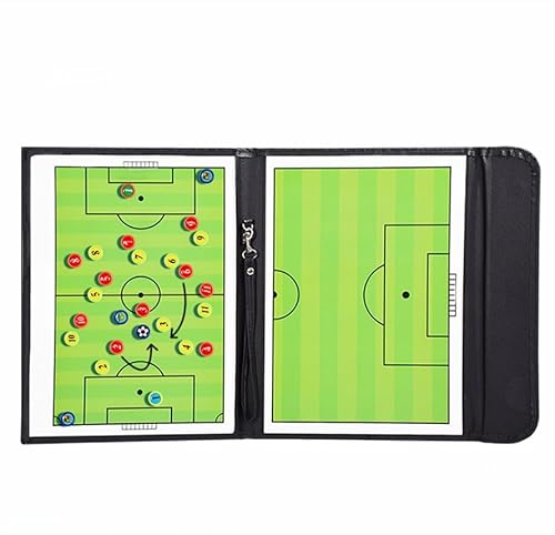 Coaches Klemmbrett Kit, Taktiktafel for Trainer mit Spielermarkierungen und Stift, Größe 53 x 32 cm(Football) von BYALORTEX