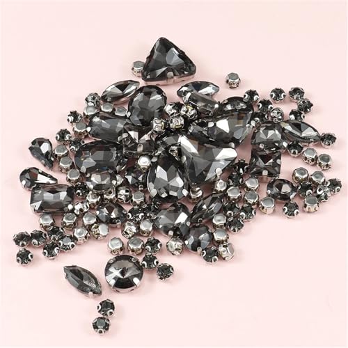 Crystal Flat Back Strasssteine, Strasssteine mit flacher Rückseite, reflektierende Diamanten, Bastelbedarf, 130 Stück, for Aufnähen, Kristallsteine für Hochzeitskleider, Schuhe, Taschen, DIY-Besat Crystal Flat Back Strasssteine, Strasssteine mit flacher Rückseite, reflektierende Diamanten, Bastelbedarf, 130 Stück, for Aufnähen, Kristallsteine für Hochzeitskleider, Schuhe, Taschen, DIY-Besat von BYALORTEX