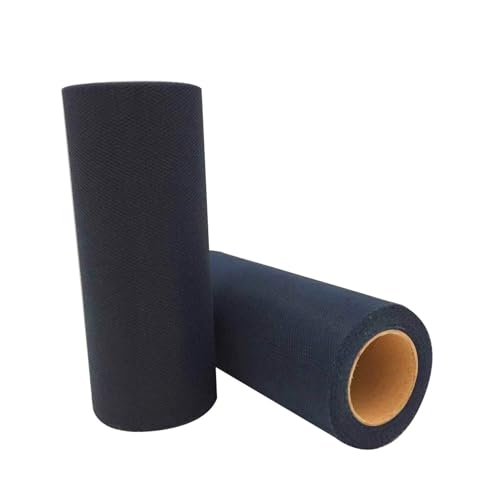 Deko-Mesh-Band, Mesh-Garnrolle, Tüllstoffrolle, mehrfarbig, 6 Zoll x 25 Yards(C39 Deep Blue) von BYALORTEX
