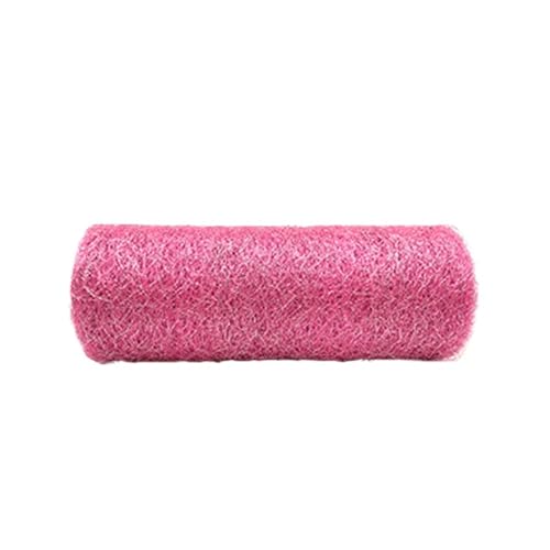 Deko-Mesh-Band, Netzgarn-Tüllstoffrolle, 15 cm x 10 Yards, mehrfarbig(Pink) von BYALORTEX