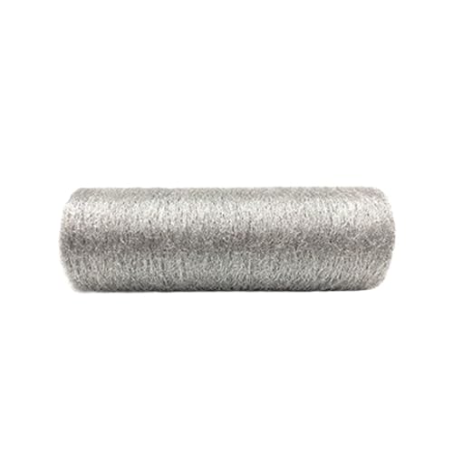 Deko-Mesh-Band, Netzgarn-Tüllstoffrolle, 15 cm x 10 Yards, mehrfarbig(Silver) von BYALORTEX