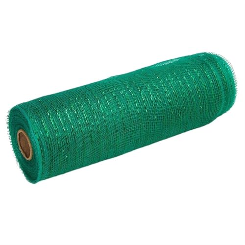 Deko-Mesh-Band, Netzgarnrolle, 10 Zoll, 10 Yards, mehrfarbig(Grass Green) von BYALORTEX