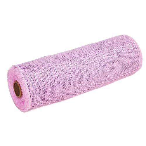 Deko-Mesh-Band, Netzgarnrolle, 10 Zoll, 10 Yards, mehrfarbig(Light Pink) von BYALORTEX