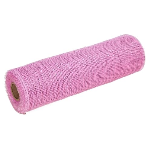 Deko-Mesh-Band, Netzgarnrolle, 10 Zoll, 10 Yards, mehrfarbig(Pink) von BYALORTEX
