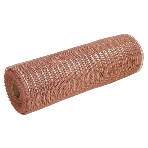 Deko-Mesh-Band, Netzgarnrolle, 10 Zoll, 10 Yards, mehrfarbig(Rose Gold) von BYALORTEX