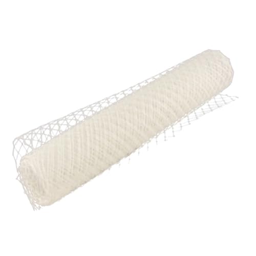 Deko-Mesh-Band, Netzgarnrolle 25cm und 45cm Breite Multicolor 1 Meter(Ivory,1METER-25CM) von BYALORTEX