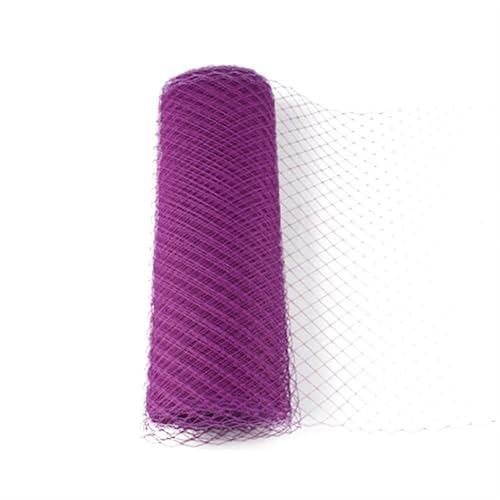 Deko-Mesh-Band, Netzgarnrolle 25cm und 45cm Breite Multicolor 1 Meter(Light Purple,1METER-45CM) von BYALORTEX
