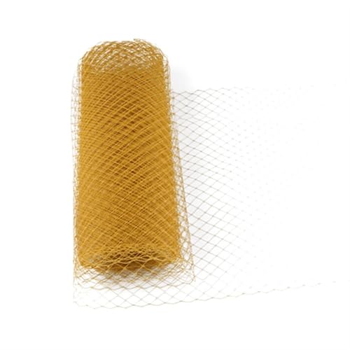 Deko-Mesh-Band, Netzgarnrolle 25cm und 45cm Breite Multicolor 1 Meter(Yellow1,1METER-45CM) von BYALORTEX