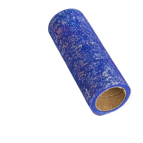 Deko-Mesh-Band, Pailletten Mesh Tüll Rolle 6in x 10yards Multicolor for DIY Handwerk(Blue) von BYALORTEX