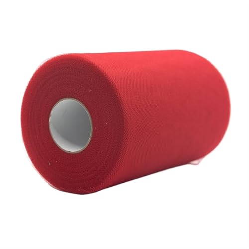 Deko-Mesh-Band, Polyester-Netzgarnrolle, 15 cm x 100 Yards, mehrfarbig(Color-12) von BYALORTEX
