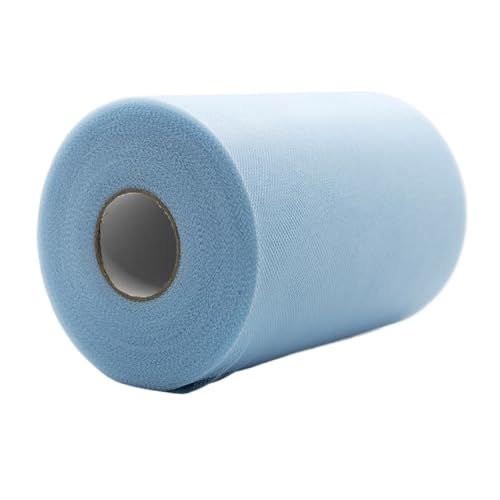 Deko-Mesh-Band, Polyester-Netzgarnrolle, 15 cm x 100 Yards, mehrfarbig(Color-13) von BYALORTEX