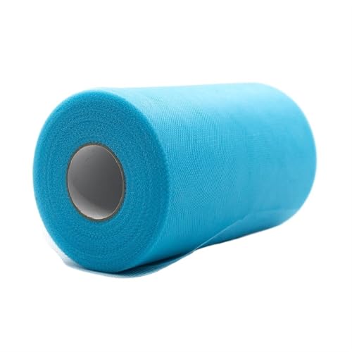Deko-Mesh-Band, Polyester-Netzgarnrolle, 15 cm x 100 Yards, mehrfarbig(Color-14) von BYALORTEX