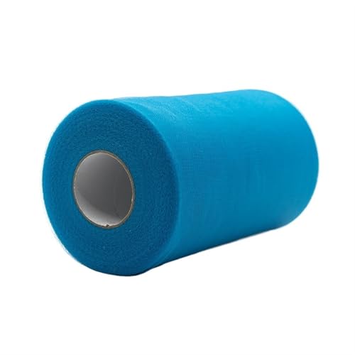Deko-Mesh-Band, Polyester-Netzgarnrolle, 15 cm x 100 Yards, mehrfarbig(Color-15) von BYALORTEX