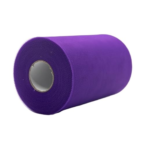 Deko-Mesh-Band, Polyester-Netzgarnrolle, 15 cm x 100 Yards, mehrfarbig(Color-19) von BYALORTEX