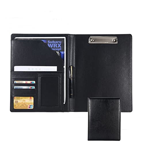 Faltbares Klemmbrett mit Tasche, A4 Arbeitsmappe mit Klemmbrett Multicolor(Black-no Book) von BYALORTEX