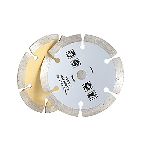 Sägeblätter für Sägeräder, Diamant-Trennscheibe Trockenschnitt Sägeblatt 85mm/89mm for Beton Keramik Ziegel Marmor Stein Sägeblätter für Sägeräder, Diamant-Trennscheibe Trockenschnitt Sägeblatt 85mm/89mm for Beton Keramik Ziegel Marmor Stein von BYALORTEX