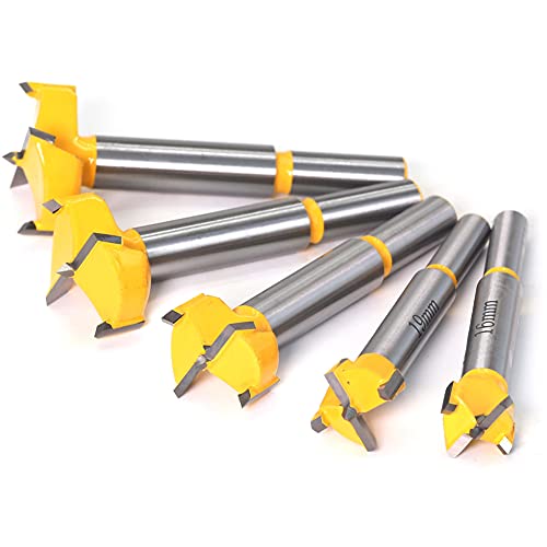 Scharnier-Lochbohrer, 1PC Tipps Holzbearbeitung Werkzeuge Loch Sah Cutter Scharnier Boring Bohrer Bits Runde Schaft Wolfram Hartmetall Cutte(12) von BYALORTEX