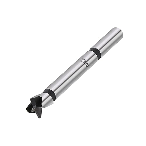 Scharnier-Lochbohrer, 1Pc Holzbearbeitung Werkzeuge Loch Sah Scharnier Boring Bohrer Bits Runde Schaft High Carbon Stahl Cutter(12mm) von BYALORTEX