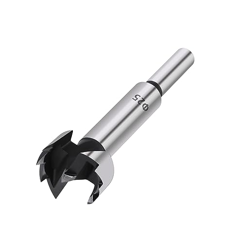 Scharnier-Lochbohrer, 1Pc Holzbearbeitung Werkzeuge Loch Sah Scharnier Boring Bohrer Bits Runde Schaft High Carbon Stahl Cutter(25mm) von BYALORTEX