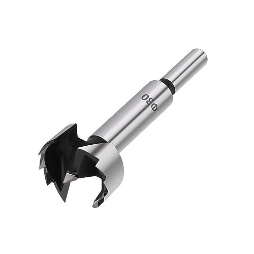 Scharnier-Lochbohrer, 1Pc Holzbearbeitung Werkzeuge Loch Sah Scharnier Boring Bohrer Bits Runde Schaft High Carbon Stahl Cutter(30mm) von BYALORTEX