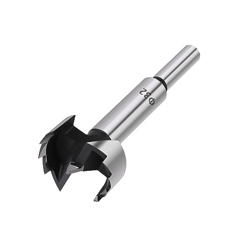 Scharnier-Lochbohrer, 1Pc Holzbearbeitung Werkzeuge Loch Sah Scharnier Boring Bohrer Bits Runde Schaft High Carbon Stahl Cutter(32mm) von BYALORTEX