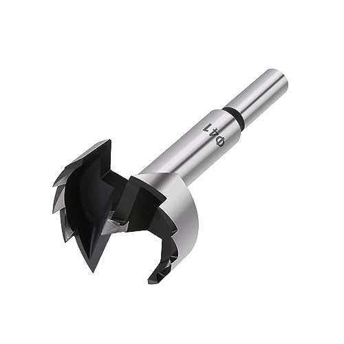 Scharnier-Lochbohrer, 1Pc Holzbearbeitung Werkzeuge Loch Sah Scharnier Boring Bohrer Bits Runde Schaft High Carbon Stahl Cutter(41mm) von BYALORTEX
