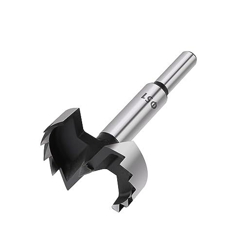Scharnier-Lochbohrer, 1Pc Holzbearbeitung Werkzeuge Loch Sah Scharnier Boring Bohrer Bits Runde Schaft High Carbon Stahl Cutter(51mm) von BYALORTEX