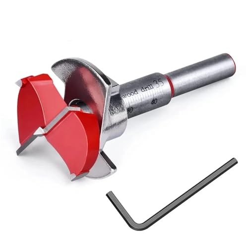 Scharnier-Lochbohrer, Durchmesser 35mm Hartmetall Scharnier Loch Bohrer Flache Flügel Bohrer Scharnier Reibahle Einstellbar Schnell Scharnier-Lochbohrer, Durchmesser 35mm Hartmetall Scharnier Loch Bohrer Flache Flügel Bohrer Scharnier Reibahle Einstellbar Schnell von BYALORTEX
